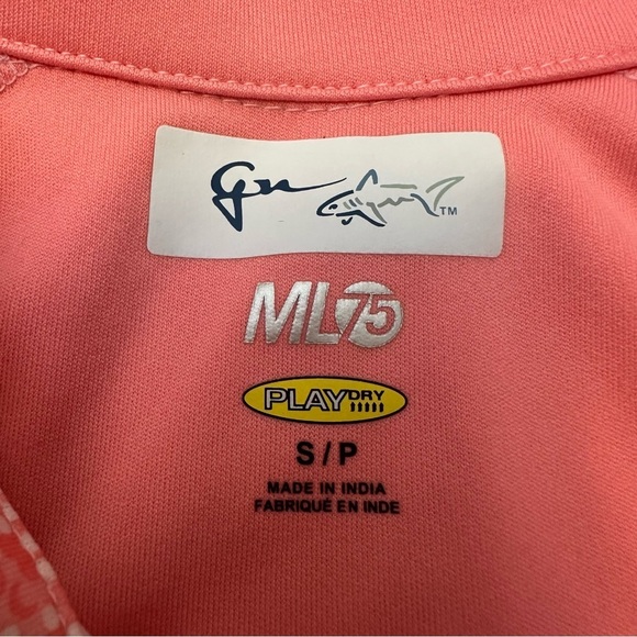 Greg Norman Collection Peachy Pink Sleeveless Golf Polo size S - Picture 3 of 6
